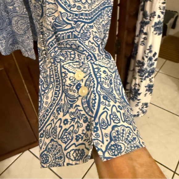 Tommy Hilfiger Blue Paisley Men's Shirt - Picture 3 of 7